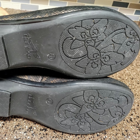 Dansko Olivia Bronze Snake Leather loafers - Picture 5 of 8